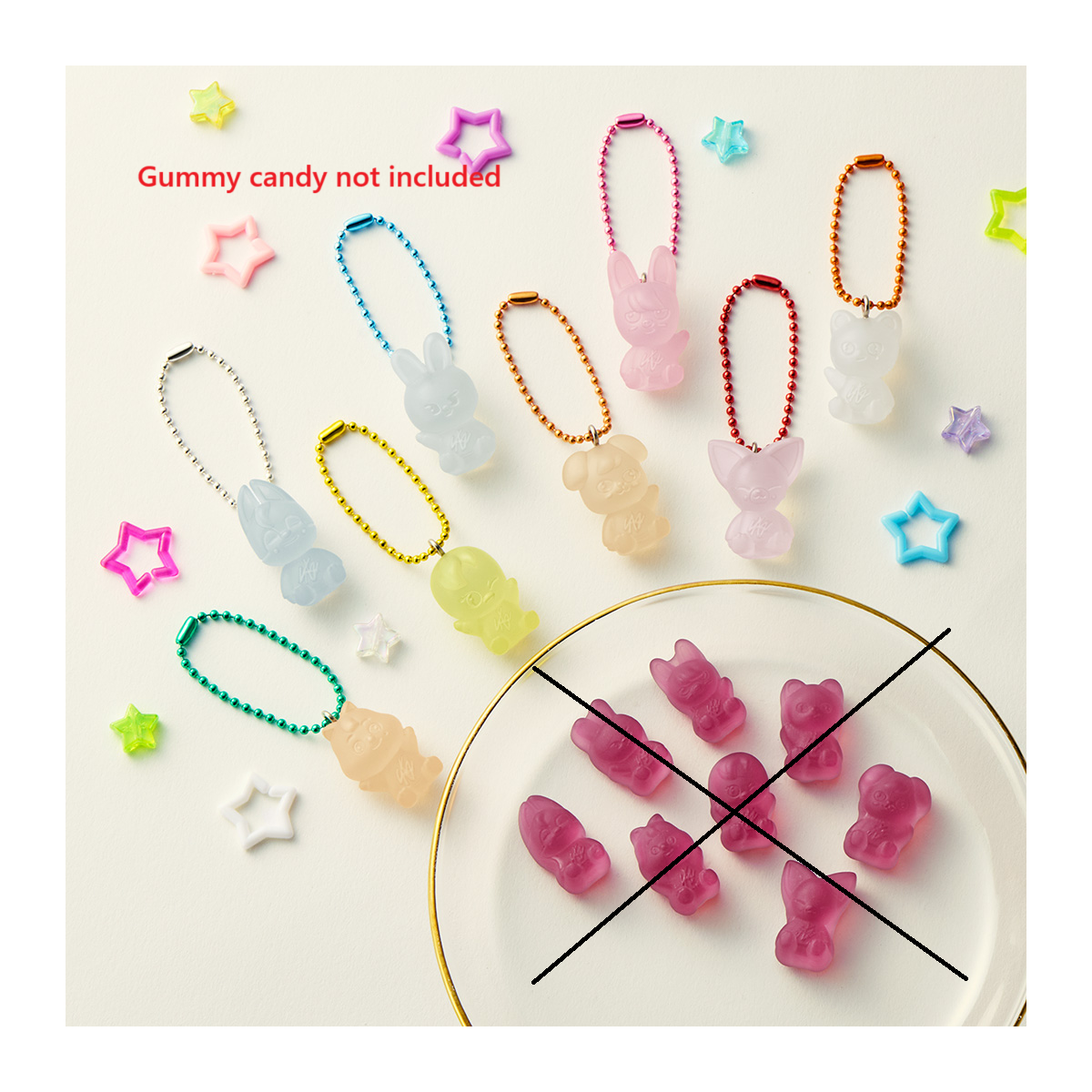PSL SKZOO Gummy & Charm Gummy & Charm Keychain Figure Complete Set JAPAN