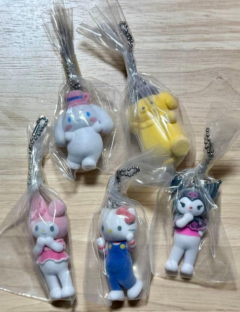 Sanrio Characters Miniature Charms Live Characters All 5 type Capsule Toys