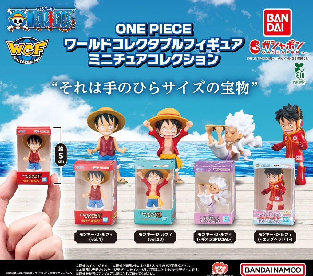ONE PIECE World Collectible Figure Miniature Collection All 4 type Set BANDAI