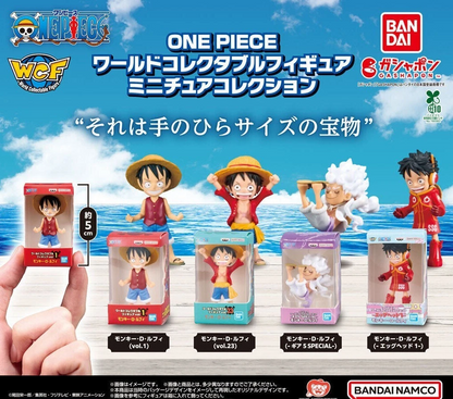 ONE PIECE World Collectible Figure Miniature Collection All 4 type Set BANDAI