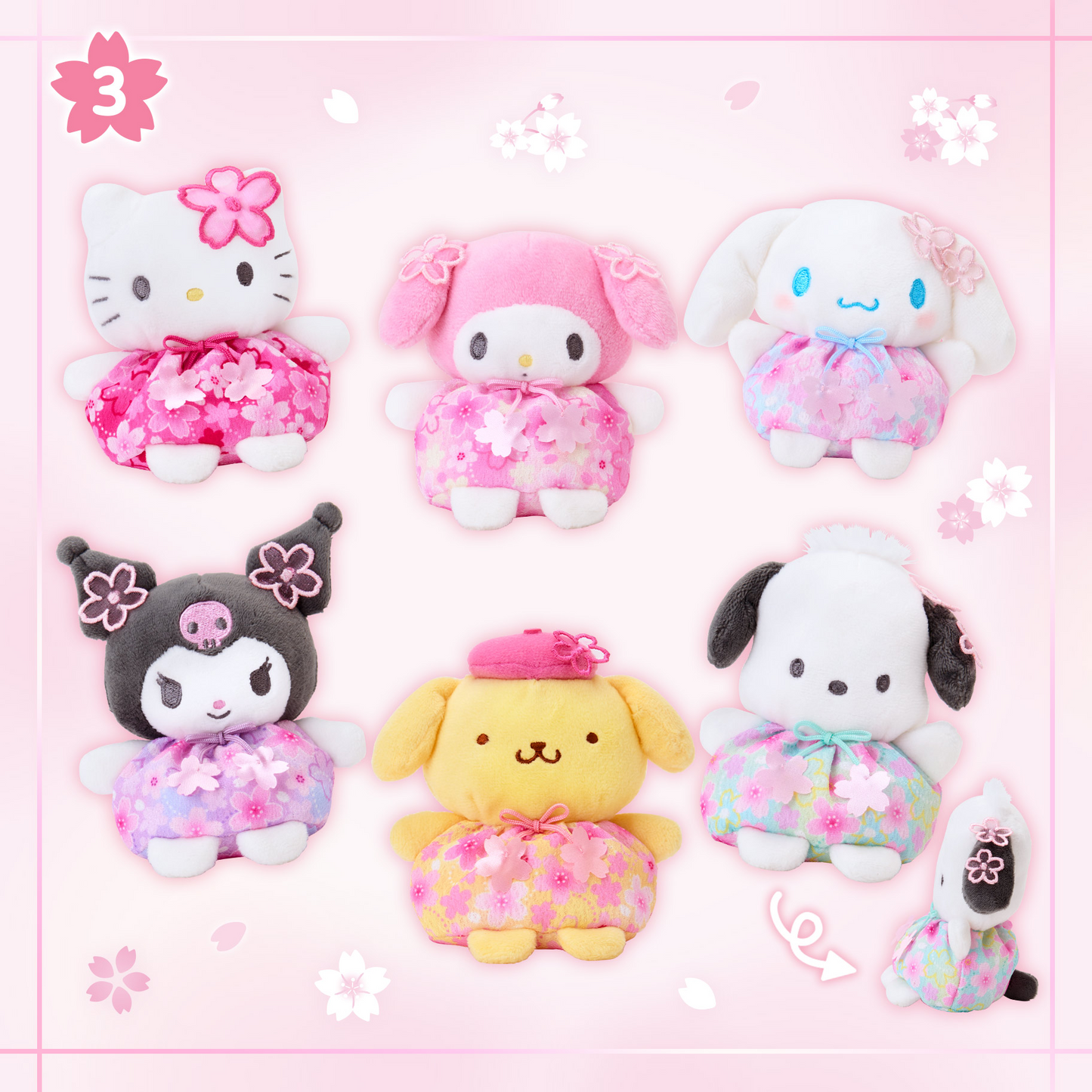 PSL Sanrio Characters Sakura 2026 Hand Doll Plush Toy