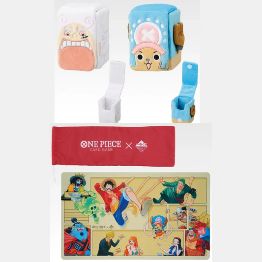 Set of 3 Ichiban Kuji ONE PIECE CARD GAME Card Case & playmat & mat case