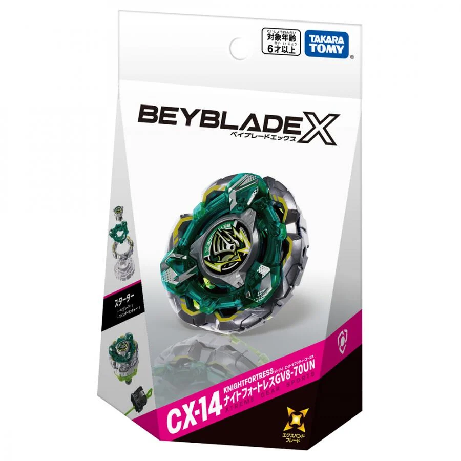 PSL Beyblade X CX-14 Starter Night Fortress GV8-70UN Mar.28 New Japan
