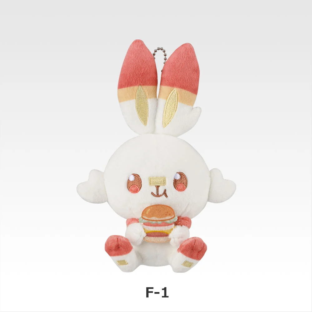 Pokemon Ichiban kuji Poke Peace Scorbunny Plush doll Mascot Japan F prize 10cm