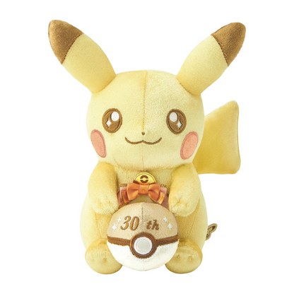 PSL Pokemon 30th Anniversary Pikapika! Pikachu Plush Pokémon Center Japan 22cm