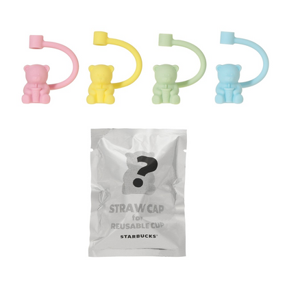Starbucks Japan Spring Mystery Color Changing Reusable Cold Cup 710ml + Bearista Straw Cap