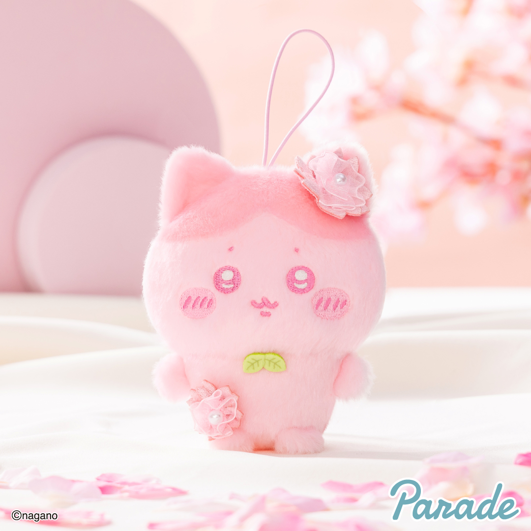 Chiikawa Palette Sakura Hachiware Plush doll Mascot cherry blossoms 10cm