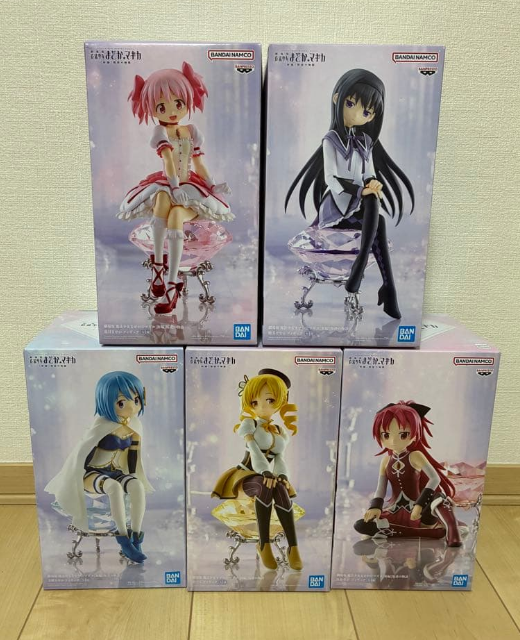 Madoka Magica Movie Rebellion Madoka Homura Sayaka Mami Kyoko Figure 5 Set New