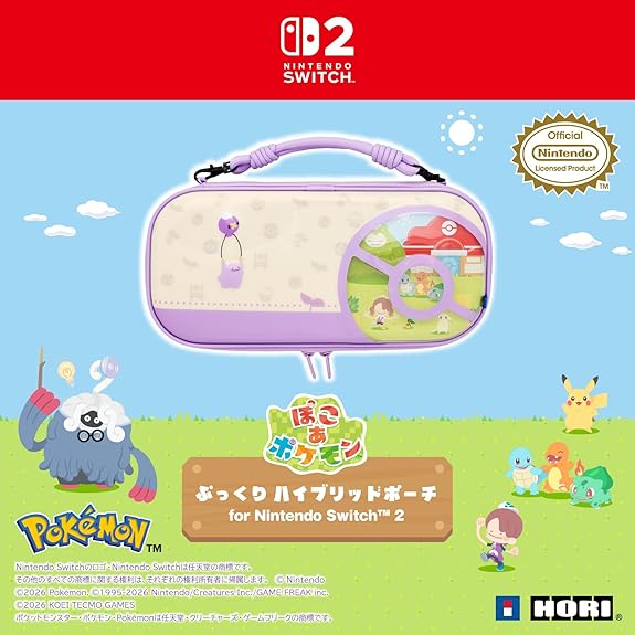 PSL Pokemon HORI Nintendo Switch 2 Hybrid Pouch & Pokedex Card Case Bundle 2 Set