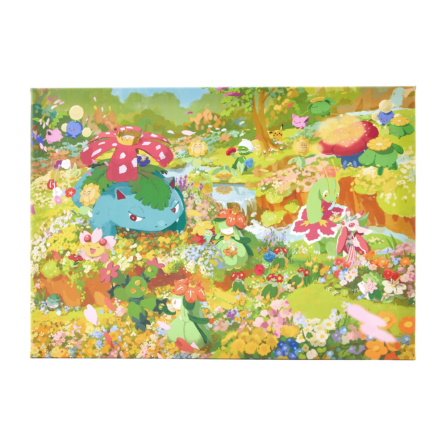 PSL Pokemon Center Original Pokémon Full Bloom Goods Midarezaki Canvas Art