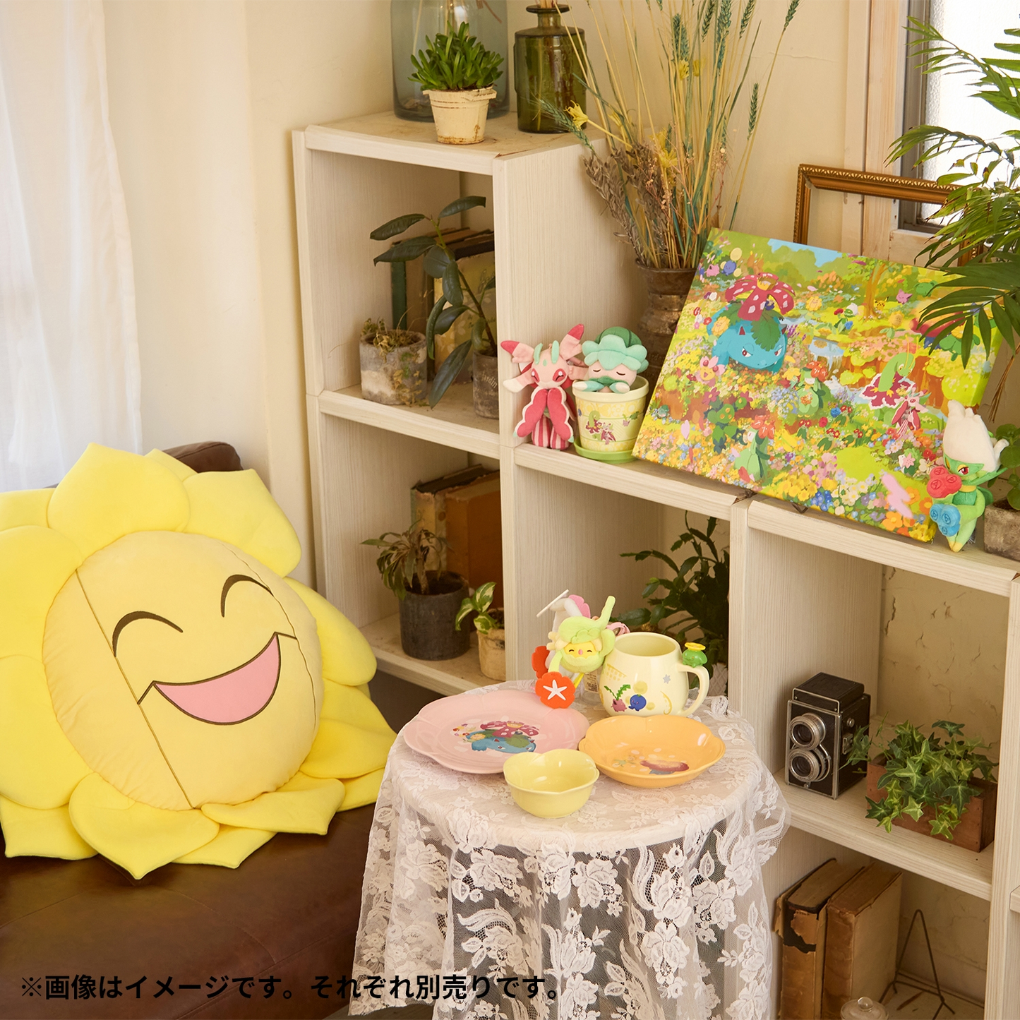 PSL Pokemon Center Original Pokémon Full Bloom Goods Midarezaki Canvas Art