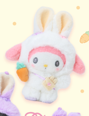 Sanrio Easter Rabbit Plush Toy Cinnamoroll Hello Kitty My Melody Kuromi