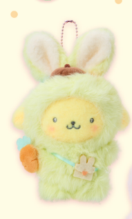 Sanrio Easter Rabbit Mascot Holder Plush Pompompurin My Sweet Piano Pochacco Cogimyun