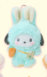 Sanrio Easter Rabbit Mascot Holder Plush Pompompurin My Sweet Piano Pochacco Cogimyun