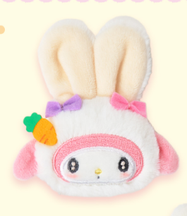 Sanrio Easter Rabbit Plush Hair Clip Fringe Clip Barrette Cinnamoroll Hello Kitty My Melody Kuromi )