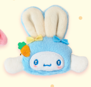 Sanrio Easter Rabbit Plush Hair Clip Fringe Clip Barrette Cinnamoroll Hello Kitty My Melody Kuromi )
