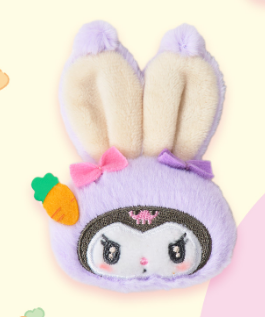 Sanrio Easter Rabbit Plush Hair Clip Fringe Clip Barrette Cinnamoroll Hello Kitty My Melody Kuromi )