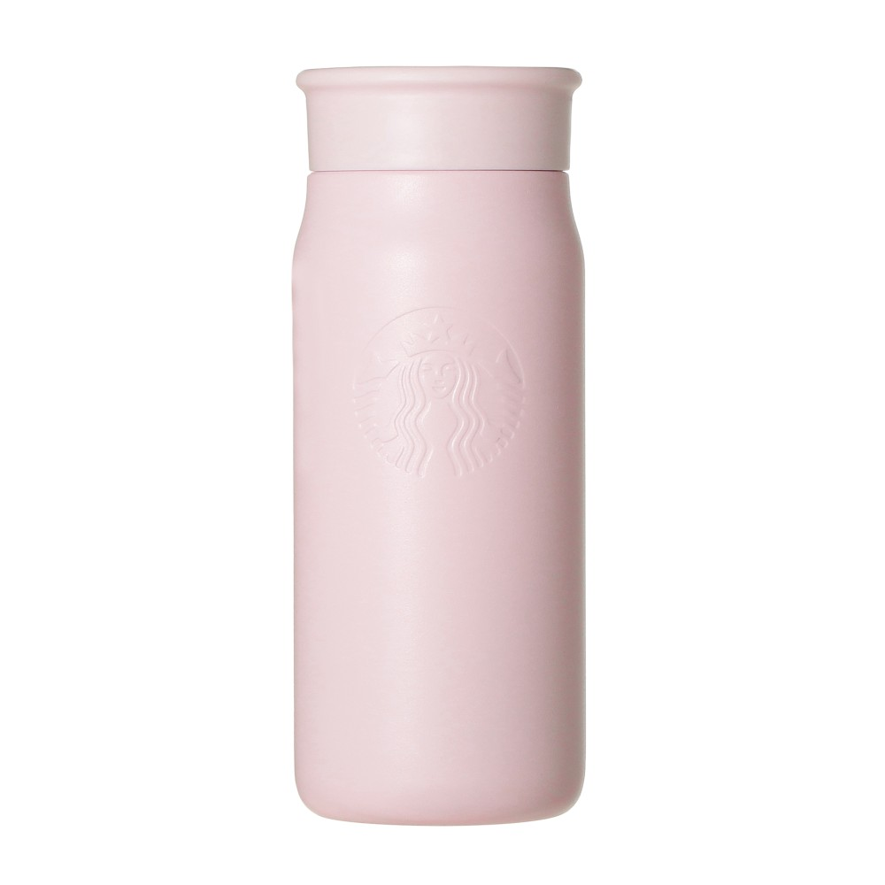 Starbucks Japan Mother’s Day 2026 Recycled Stainless Steel Mini Bottle Matte Pink Beige 355ml