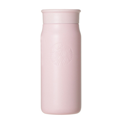 Starbucks Japan Mother’s Day 2026 Recycled Stainless Steel Mini Bottle Matte Pink Beige 355ml