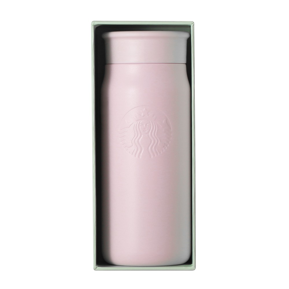 Starbucks Japan Mother’s Day 2026 Recycled Stainless Steel Mini Bottle Matte Pink Beige 355ml