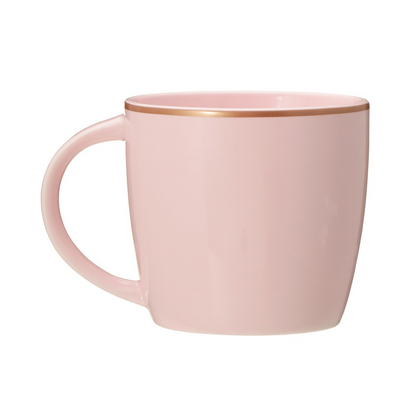 Starbucks Japan Mother’s Day 2026 Logo Mug Pink Beige Gold Rim 355ml