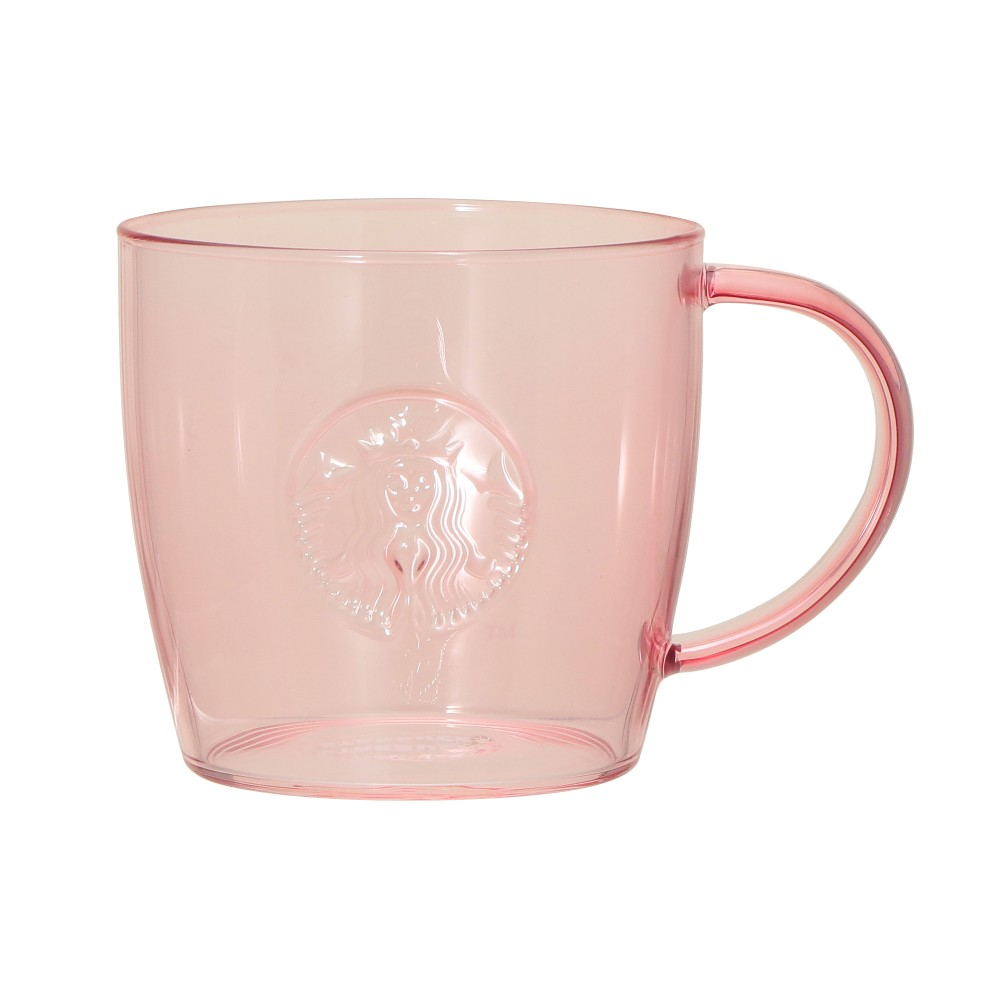 Starbucks Japan Mother’s Day 2026 Heat-resistant Glass Logo Mug Pink Beige 355ml