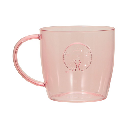 Starbucks Japan Mother’s Day 2026 Heat-resistant Glass Logo Mug Pink Beige 355ml