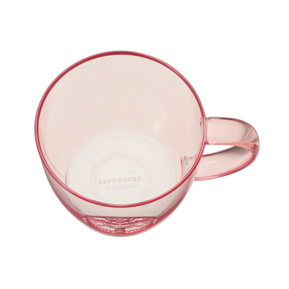 Starbucks Japan Mother’s Day 2026 Heat-resistant Glass Logo Mug Pink Beige 355ml
