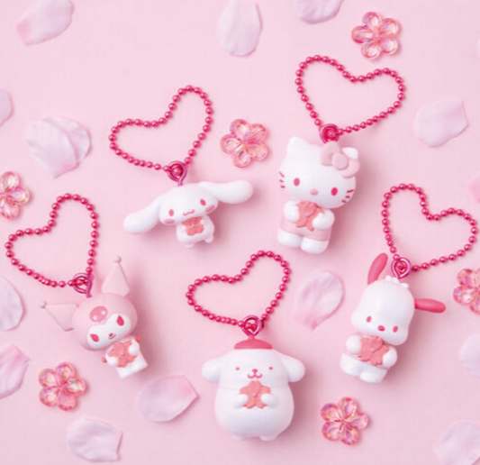 Sanrio One-Tone Mascot SAKURA Charm Figure Miniature set of 5 types Japan