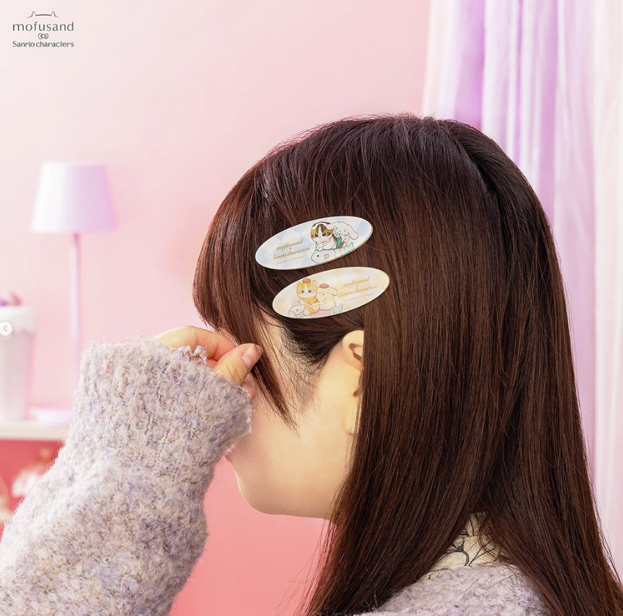 PSL mofusand × Sanrio Characters Hair Clips (set of 2)