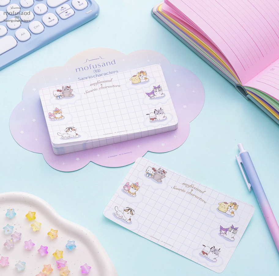 PSL mofusand × Sanrio Characters Longer Free Space Memo Pad 2026