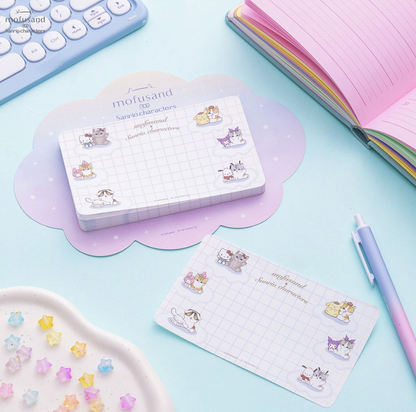 PSL mofusand × Sanrio Characters Longer Free Space Memo Pad 2026