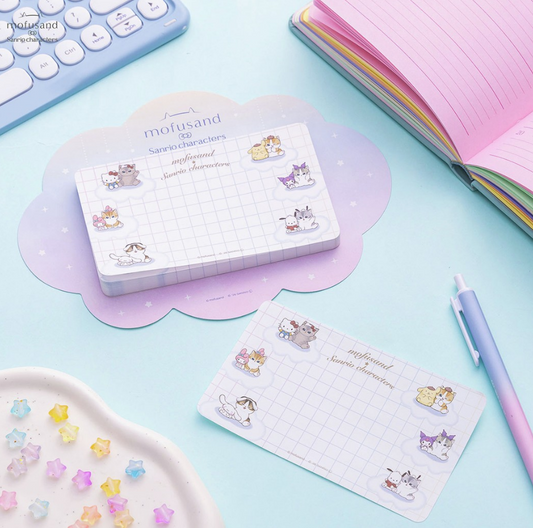 PSL mofusand × Sanrio Characters Longer Free Space Memo Pad 2026