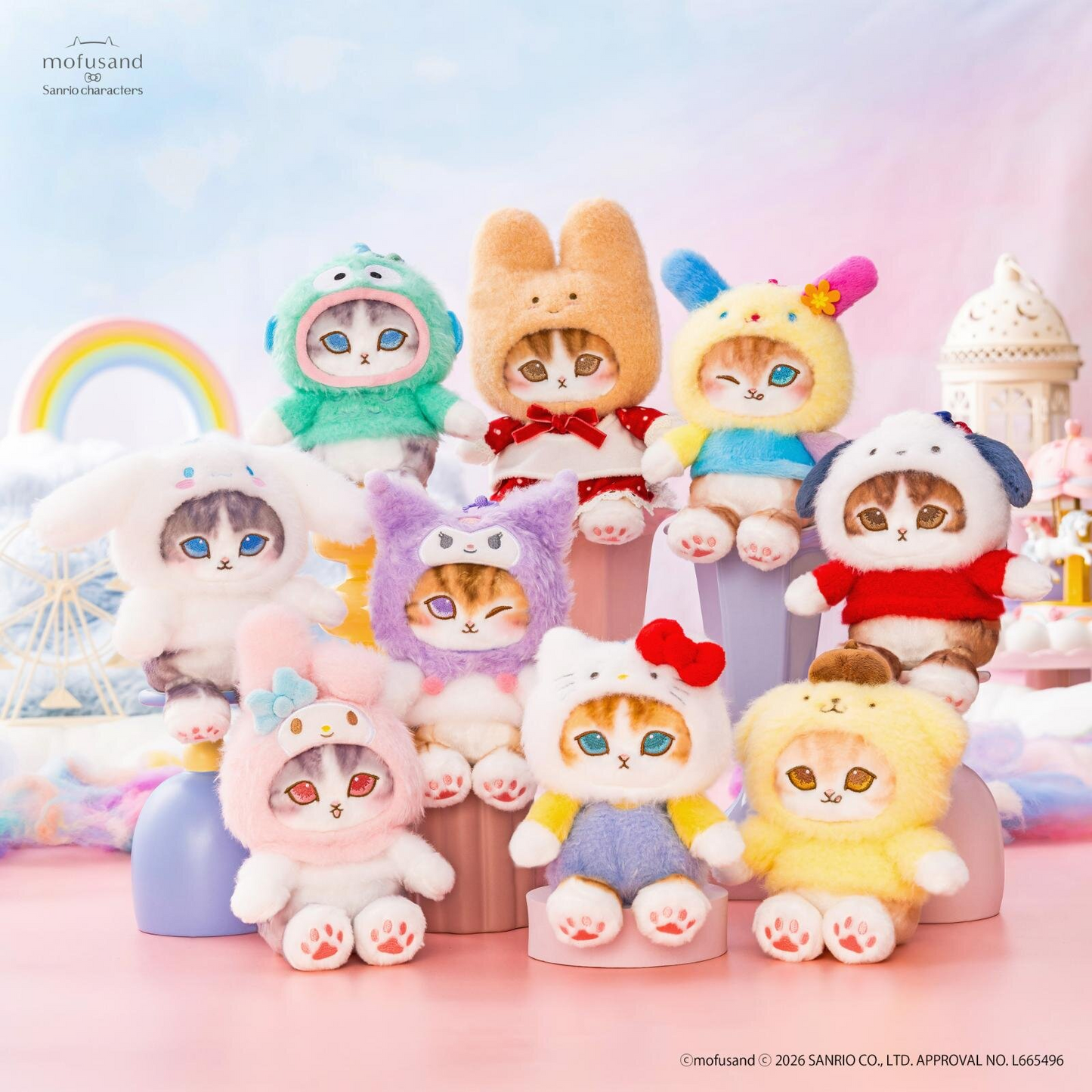 PSL mofusand × Sanrio Characters Potefuwa Mascot 2026