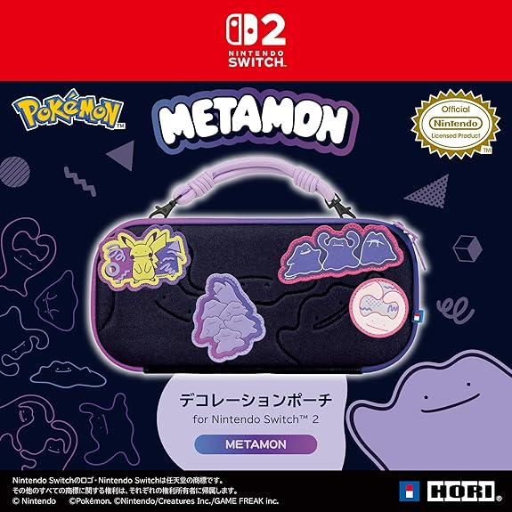 PSL Nintendo Switch 2 Case HORI Decoration Pouch Pokemon Ditto Metamon 2026