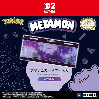 Nintendo Switch 2 Push Game Card Case Pokemon Ditto Metamon HORI Official