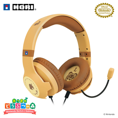 PSL Hori Gaming Headset for Nintendo Switch 2 Animal Crossing New Horizons DIY LIFE