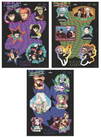 PSL Shonen Jump GIGA 2026 SPRING Jujutsu Kaisen 3D Shaker Sticker Set