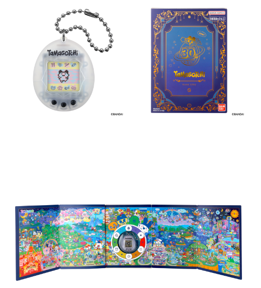 Original Tamagotchi 30th Anniversary Skeleton Book Package Japan Limited