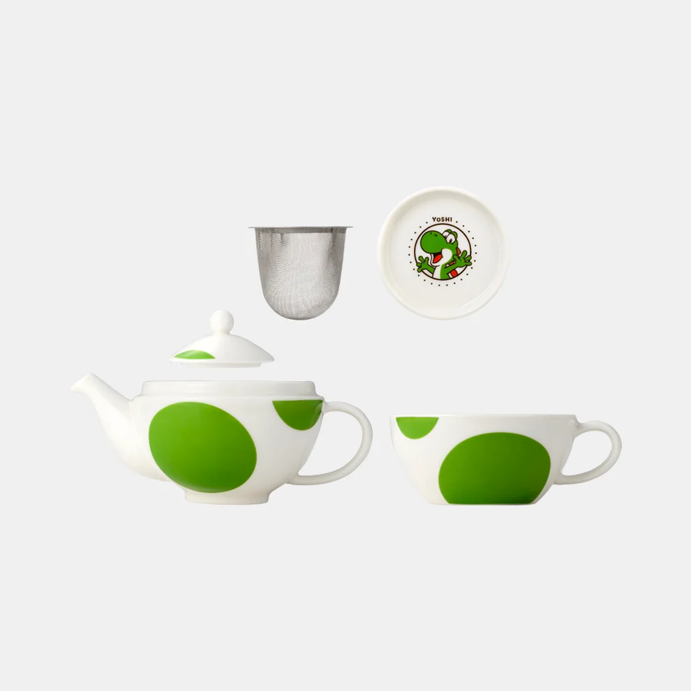 Teapot & Cup Set Super Mario Yoshi NINTENDO TOKYO/OSAKA Limited