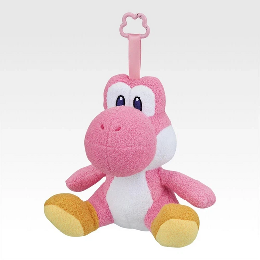 Ichiban Kuji Super Mario with YOSHI Yoshi Plush Mascot Prize B Pink 13cm