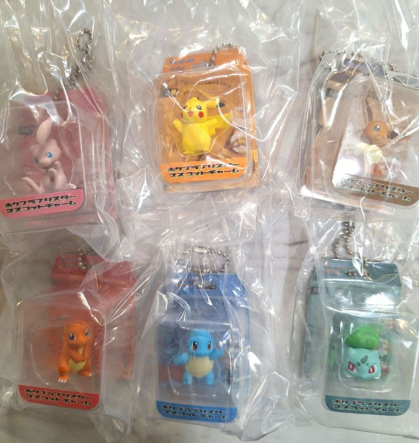 Bandai Pokémon Pokepla Blister Mascot Charm Complete Set Capsule Toys