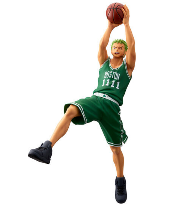 PSL ONE PIECE × NBA MASTER STARS PIECE THE RORONOA ZORO BOSTON CELTICS Figure NEW