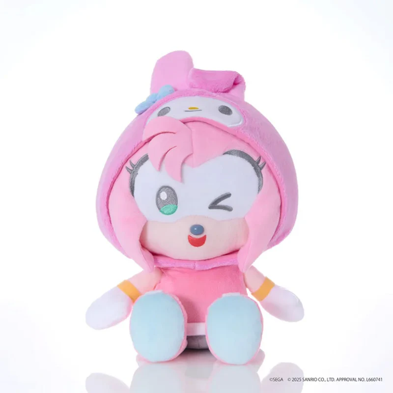 SONIC & FRIENDS Sanrio Characters Plush M set of 6 Japan NEW