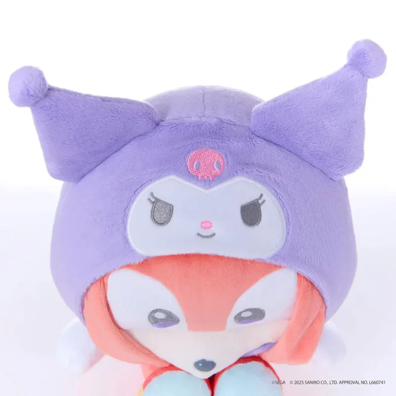 Sonic Friends × Sanrio Knuckles Kuromi Characters Plush M SEGA JAPAN 12in