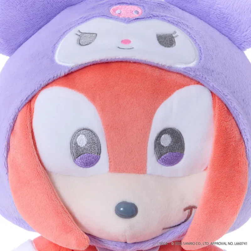 Sonic Friends × Sanrio Knuckles Kuromi Characters Plush M SEGA JAPAN 12in