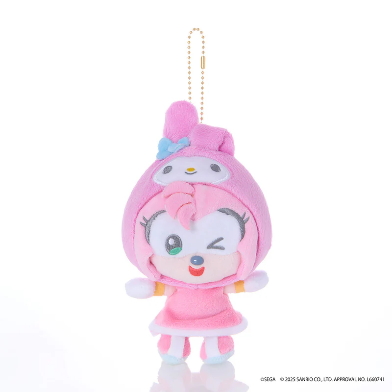 Set of 6 SONIC & FRIENDS Sanrio Characters Plush Mascot Charm SEGA 2026