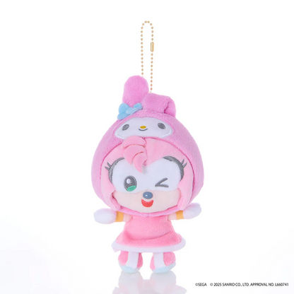 Set of 6 SONIC & FRIENDS Sanrio Characters Plush Mascot Charm SEGA 2026