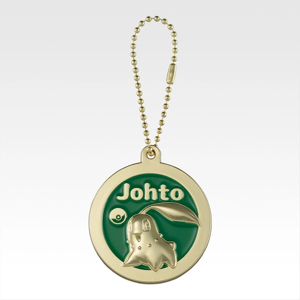 Pokemon 30th Anniversary Ichiban Kuji J Prize Metal Charm Chikorita