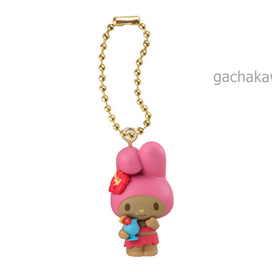 PSL Sanrio Characters Aloha Swing Collection 5 Types set Tanned Gal Hello Kitty